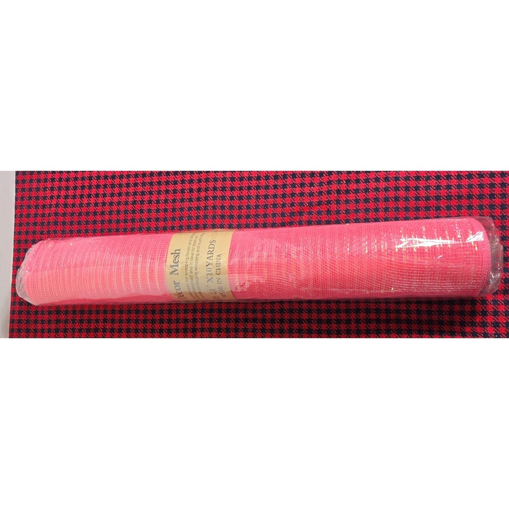 Decor Mesh 21"x 10 Yards Hot Pink For Floral/ Decoration / Crafts NWT